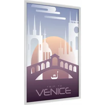 Obraz Plakát v Rámu Architektura BENÁTKY Text 60x80