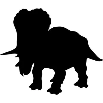 Samolepící dekorace Samolepka na stěnu dinosaurus s rohy 12x15 cm