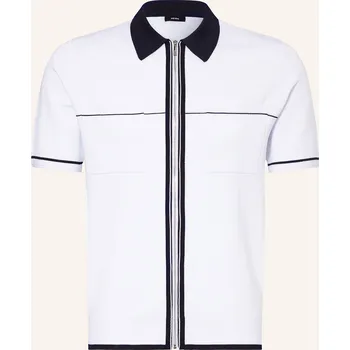 Pánská košile Reiss Pánská Úpletová Košile Baxter Slim Fit, bílá / tmavě...