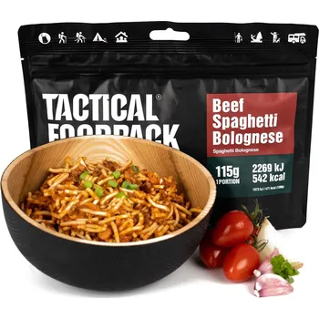 Hotové jídlo Lyofilizát Tactical Foodpack Boloňské špagety s hovězím masem 415 g