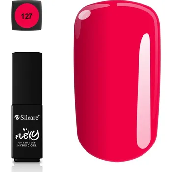 Přípravek na nehty Hybridní lak Flexy 127 malinový 4,5 g na nehty, TPO free
