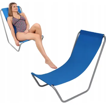 Zahradní lehátko Lehátko ocel modré ROYOCAMP