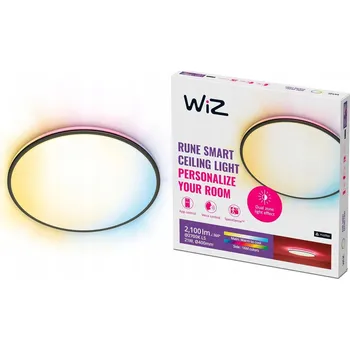 LED Stropní Svítidlo Stropní Svítidlo pro přisazenou montáž 21W BÍLÉ + RGB černé CHYTRÉ WiFi WiZ