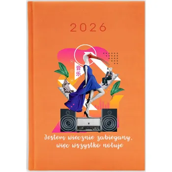 Kalendář Knižkový kalendář 2026 A5 oranžový