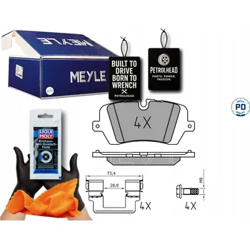 Brzdová destička BRZDOVÉ DESTIČKY ZADNÍ LAND ROVER DEFENDER DISCOVERY V #Petrolhead Pro+ Kit3