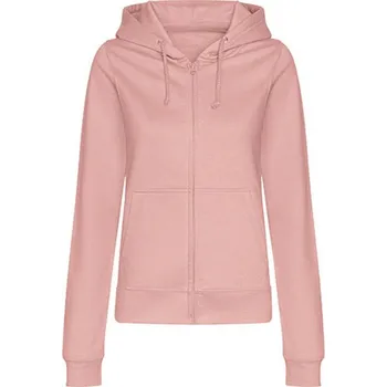 Dámská mikina Just Hoods Dámská mikina na zip JH050F Dusty Pink M
