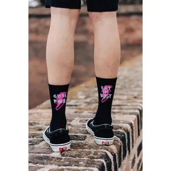 cyklistický dres Kolo je láska Ponožky na gravel kolo Kolo je Láska - GRVL PWR, černá - S (37 - 41)