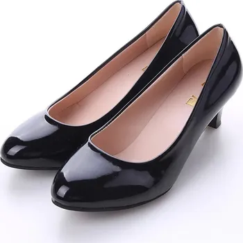 Dámské lodičky Klasické dámské lodičky na středním podpatku Barva: Černá, Velikost: 36