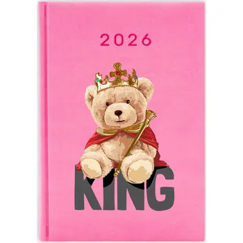 Kalendář Knižkový kalendář pro učitele 2026 A5, růžový