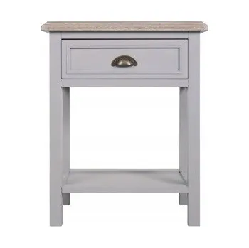 Noční stolek Noční stolek, odkládací stolek se zásuvkou ve stylu Hampton