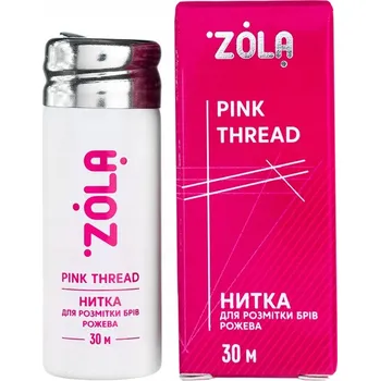 Nit ZOLA Barvicí nit pro značení a geometrii obočí 30 m Růžová