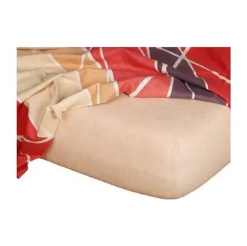 Prostěradlo Dadka Froté prostěradlo medová 160x200x20 cm