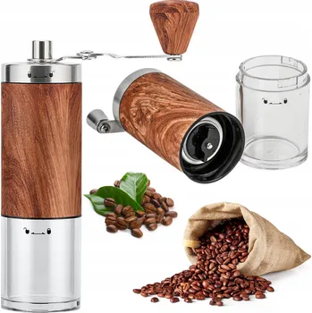 Mlýnek na kávu Ruční mlýnek Karl Hausmann plast 80 g bezbarvý, béžový, šedý