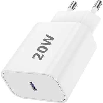 Síťová nabíječka Nela-Styl bílá USB typ C 20W 3000 mA Quick Charge