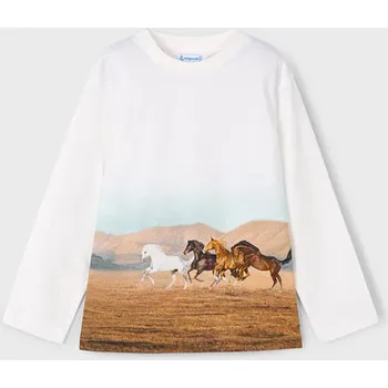 Chlapecké tričko dětské tričko s potiskem koně Mayoral 4094-10 velikost 116