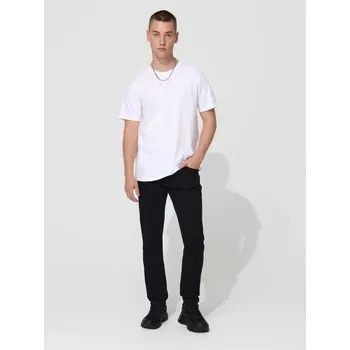 Pánské džíny Džíny slim se sepraným efektem - 33/32 - House - černá - 170GL-99J