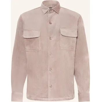 Van Laack Pánská Manšestrová Bunda Reydin, šedá, 52