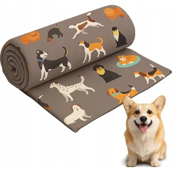 Dětská deka DEKA MĚKKÁ FLEECOVÁ ZVÍŘATA PES 70X90CM PLED PŘEHOZ PODLOŽKA PELÍŠEK