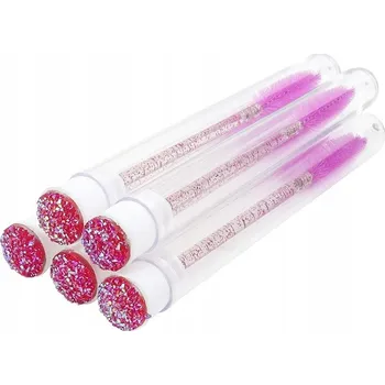 Zubní kartáček Kartáček na řasy nylonový brokátový v tubě, mix