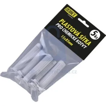 Průmyslové lepidlo Sada plastových sítek pro chemické kotvy do dutých materiálů, Den Braven 15 x 85 (bal. = blistr 5 ks), balení 1 bal