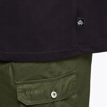 Pánské Tričko Alpinus Tokat, černé, bavlna , hladké, klasické M