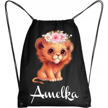 Školní batoh Školní Vak/Batoh na Tělocvik do Školky Školy Zvířátka LEWEK + JMÉNO