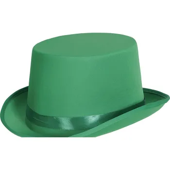 Karnevalový doplněk Cylindr - zelený - 13 cm