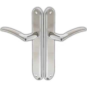 Dveřní kování KLIKA KE DVEŘÍM ODOLNÁ LARIX 72 ŠTÍTEK BEZ OTVORU SATÉN