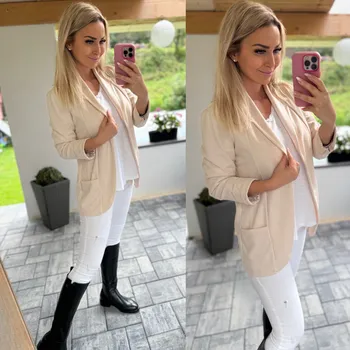 Dámské sako Elegantní sako KIKI Barva: Béžová