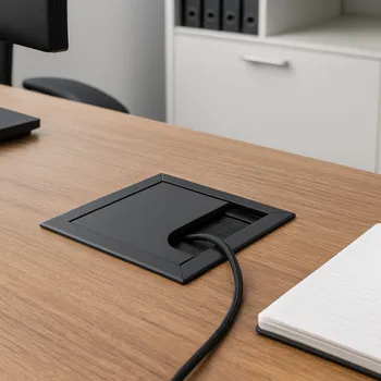 kabelová chránička GTV Kabelová průchodka MERIDA 80 x 80 mm / Černá