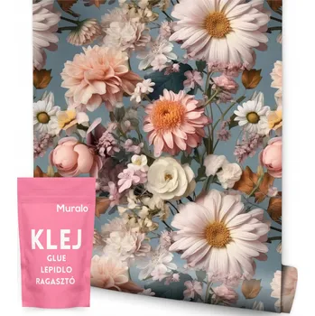 Fototapeta Tapeta v roli do kuchyně KVĚTINY Příroda Listy Akvarely Pivoňky Karafiáty