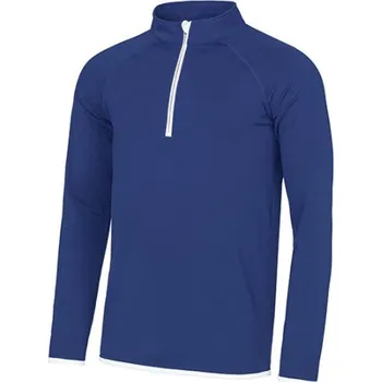 Just Cool Pánská funkční mikina JC031 Royal Blue-Arctic White L