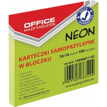 Samolepící bloček Samolepicí bločky Office Products 100 listů
