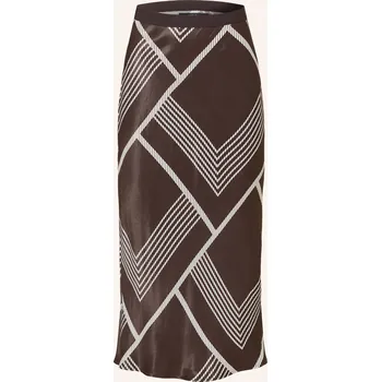 Dámská sukně Someday Dámská Saténová Sukně Odini, tmavě hnědá / bílá, 34