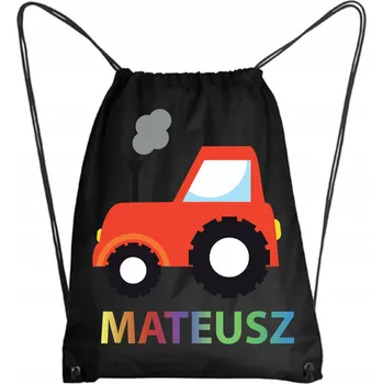 Školní Vak/Batoh na Tělocvik do Školky Školy s traktorem + JMÉNO 5