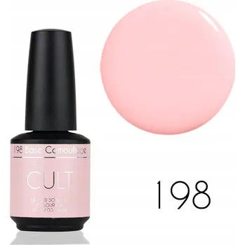 Lak na nehty CULT Kamuflážní kaučuková báze / Hybridní kaučuková báze 15 ml UV/LED 198