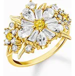 Thomas Sabo TR2335-414-4-54 Cocktailprstýnek flower with stones gold plated