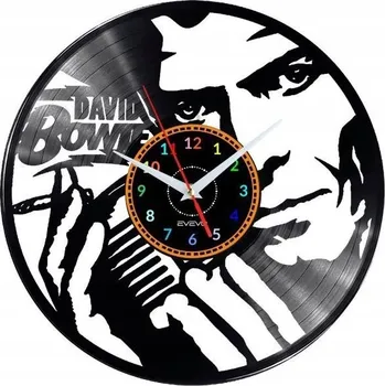 Hodiny DAWID BOWIE HODINY NÁSTĚNNÉ DEKORATIVNÍ MODERNÍ VINYLOVÁ DESKA