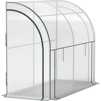 Skleník Aga Zahradní fóliovník ke stěně 200x80x157 cm