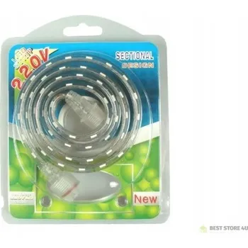 LED osvětlení LED pásek 5050 teplá bílá 1m 230V 60 LED/1m -