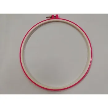 Vyšívací kruh plastový Ø25,7 cm - růžový