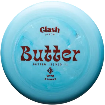 Disc golf Clash Discs BUTTER Steady Barva: Oranžová - transparentní, Váha: 176 g