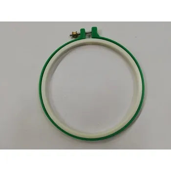 Vyšívací kruh plastový Ø15,5 cm - zelený