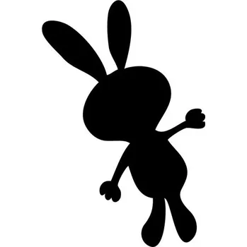 Samolepící dekorace Samolepka na stěnu králíček Bolek 15x10 cm