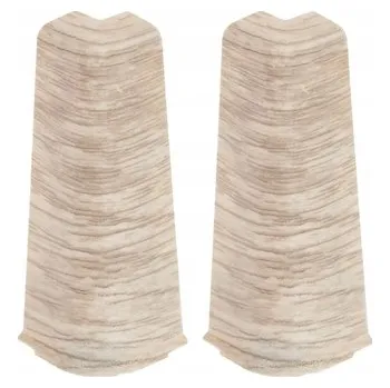 Podlahová lišta Vnější roh Cezar hliníkový 22 x 75, délka 22 cm, dub