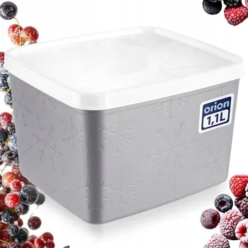 Dóza na potraviny KUCHYŇSKÁ NÁDOBA pro skladování potravin do mrazáku, mrazicí box 1,1L