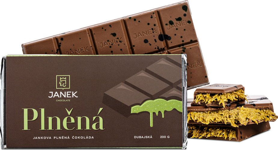 Čokoládovna JANEK JANKOVA Dubajská čokoláda - mléčná