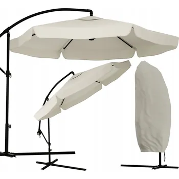 Slunečník JohnGreen béžový s boční nohou slunečník 350 x 250 cm