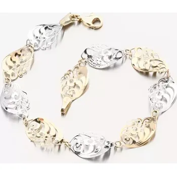 Náramek Dámský náramek zlato mix 585 PKL24-042 délka 19 cm