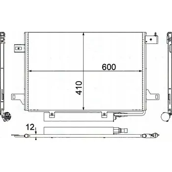 Výparník klimatizace KONDENZÁTOR KLIMATIZACE MERCEDES W169 04- BEHR HELLA